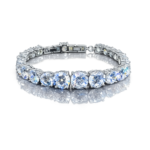 925 Sterling Silver Moissanite Tennis Bracelet | Round Brilliant Cut | Timeless Luxury Jewelry