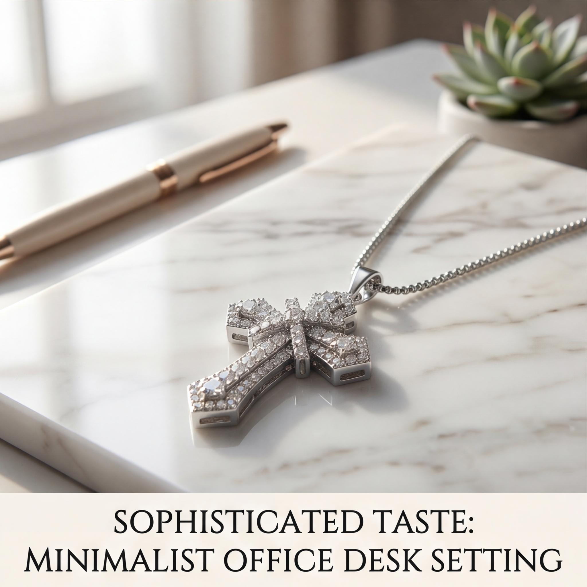 925 Sterling Silver Full Iced Out Moissanite Cross Necklace | Hip Hop Statement Pendant for Men - Image 12