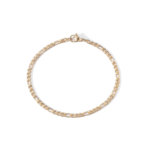 0.118in 925 Silver Bracelet Vacuum Plated European and American Hip-Hop Jewelry Street Rap Bracelet