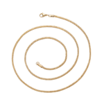2mm double-sided chain, European and American hip-hop necklace, vacuum-plated jewelry pendant chain, 925 silver double-sided chain