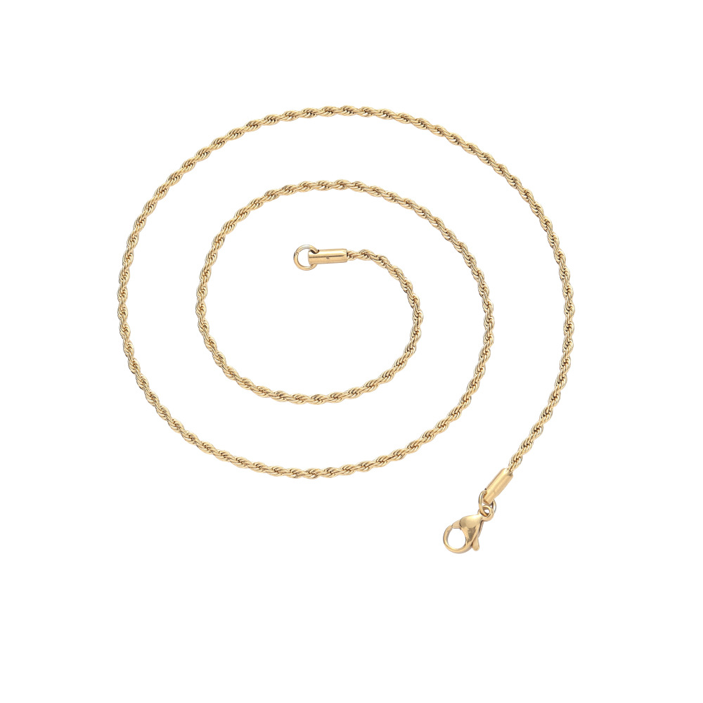 39750ea9-6976-44f4-add8-e95e8ff52641 2mm 925 silver moissanite chain, button rope chain, European and American hip-hop jewelry accessory chain, 2mm rose gold black twisted chain - Image 1
