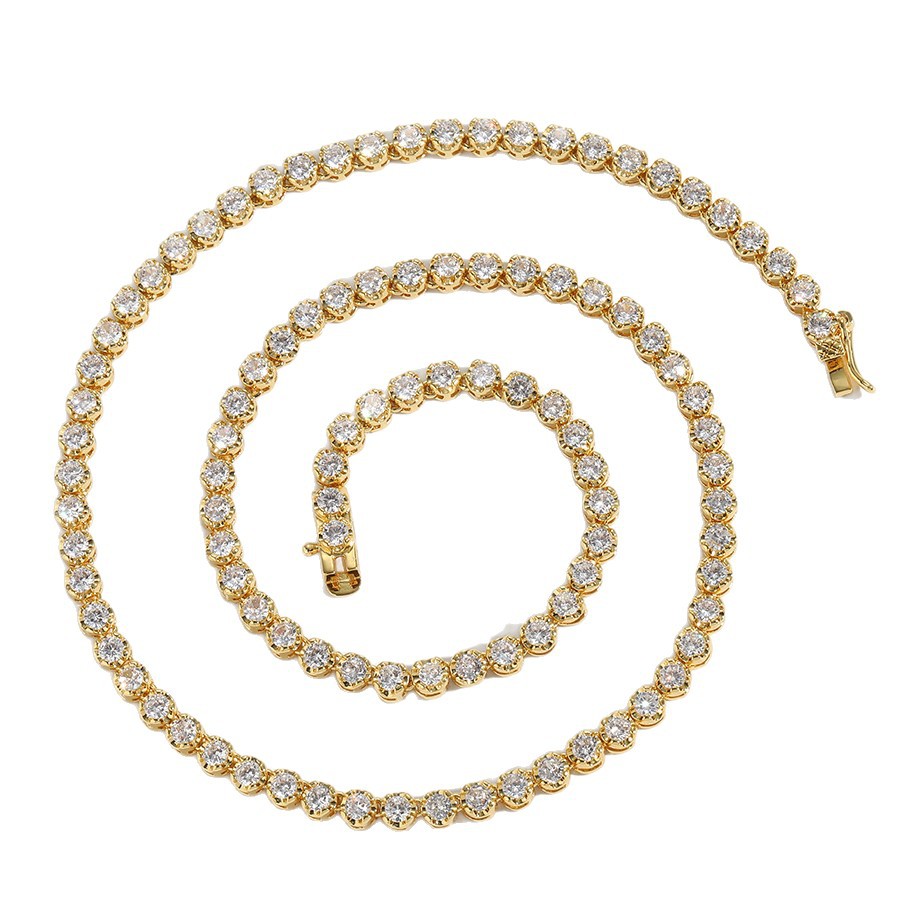 O1CN012P0xLU1EqAL032uGX_!!2215781360402-0-cib 3mm Lace Tennis Chain European and American Hip-Hop Jewelry Tennischain Trendy Hot Sale Light Luxury High-End Feeling Fine Necklace - Image 1