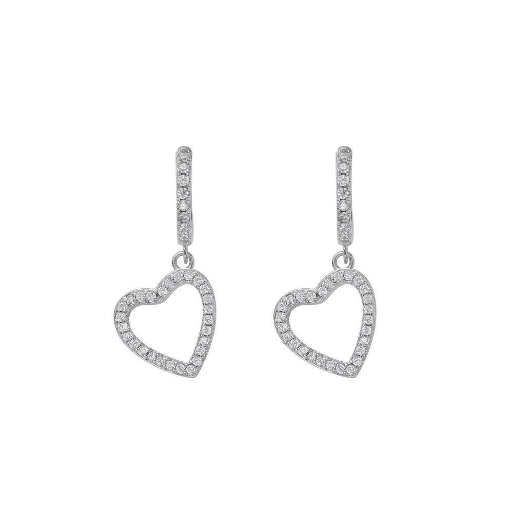 O1CN01K9b78D1EqA5qz1Snp_!!2215781360402-0-cib 925 silver heart-shaped earrings, hip-hop moissanite fashionable and personalized earrings, hollow-shaped earrings and eardrops for women. - Image 1