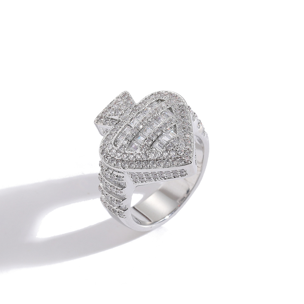 O1CN01zweezP1EqAADXQZ3i_!!2215781360402-0-cib Hot selling peach heart couple ring hip-hop hot selling 925 sterling silver inlaid moissanite heart-shaped ring popular accessory black peach heart ring - Image 1