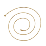 2mm square snake chain 925 silver moissanite clavicle chain European and American hip-hop jewelry matching chain vacuum plating pendant jewelry chain